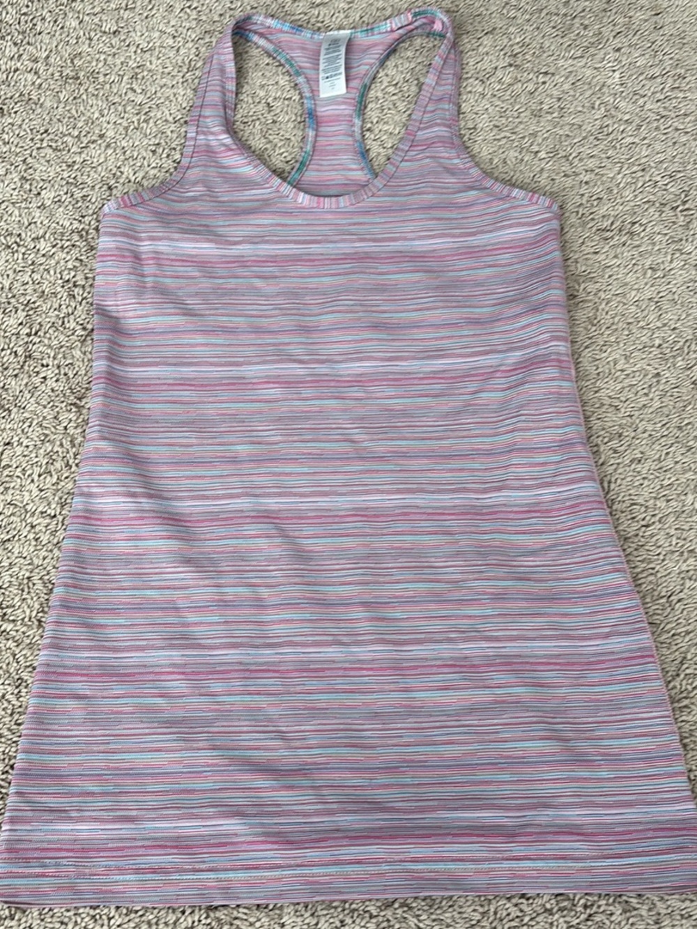 Ivivva Pink & Blue Thin-Stripe Racerback Dress